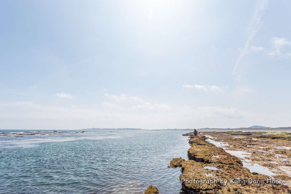 제주도 여행 제주 광치기해변 날씨가 좋아 더 푸른 바다와 하늘