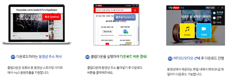 유튜브 광고 제거 클립다운으로 편하게 사용합니다