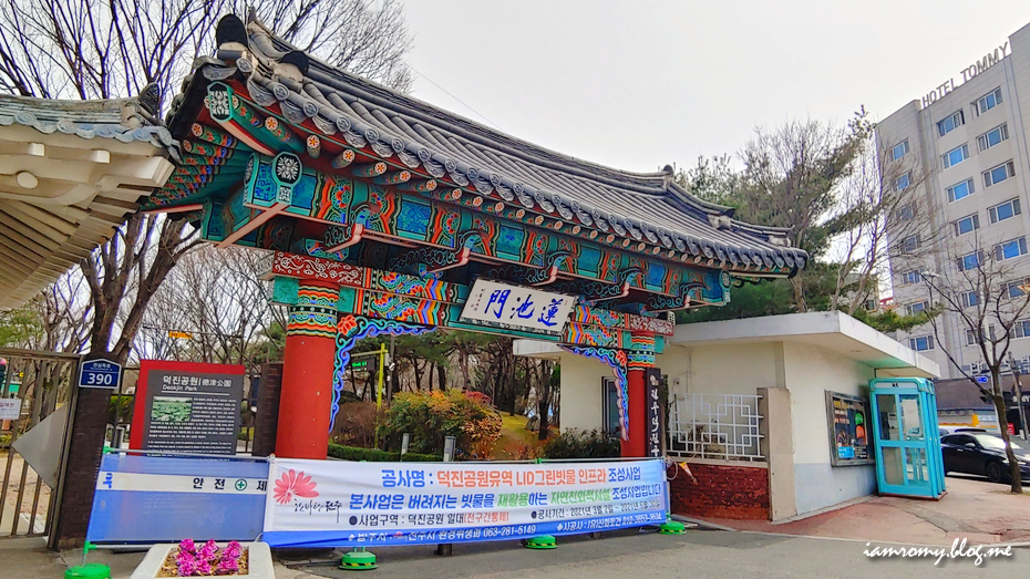 전주 덕진공원, 공사 중 이어도 봄꽃여행 국내 산책하기 좋은 곳