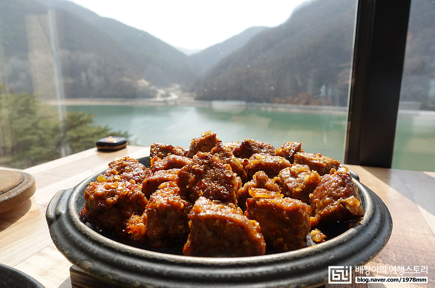 단양 떡갈비 맛집, 마늘 듬뿍! 경치는 덤! 단양 다원 후기