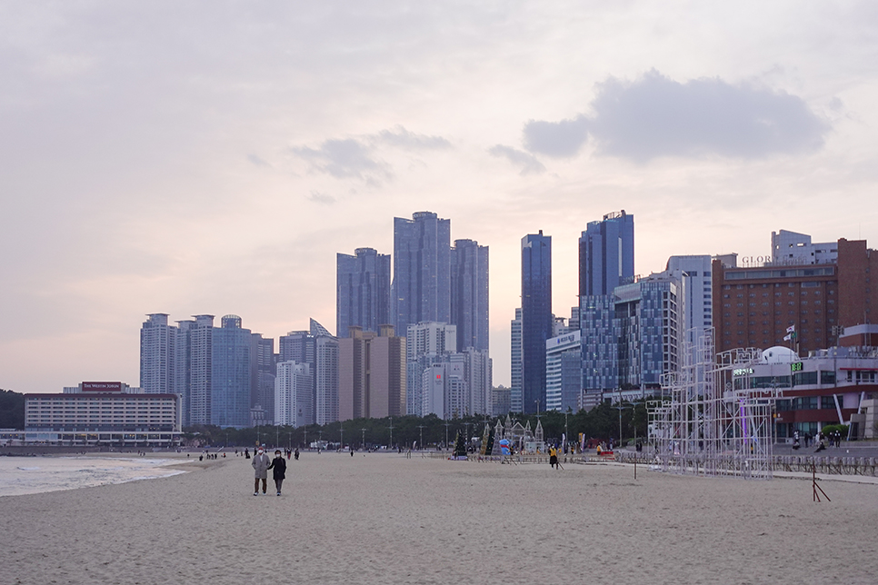 부산 해운대 빛축제 구경하고 포장마차촌에서 랍스터 코스 먹기