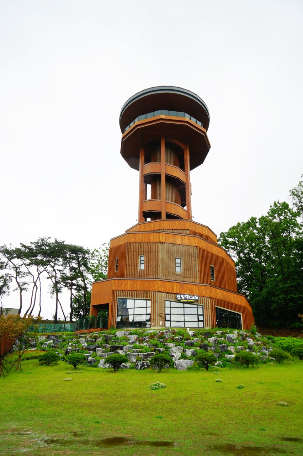 경기도 여행 수원 광교호수공원 산책로와 전망대 비오는날 드라이브