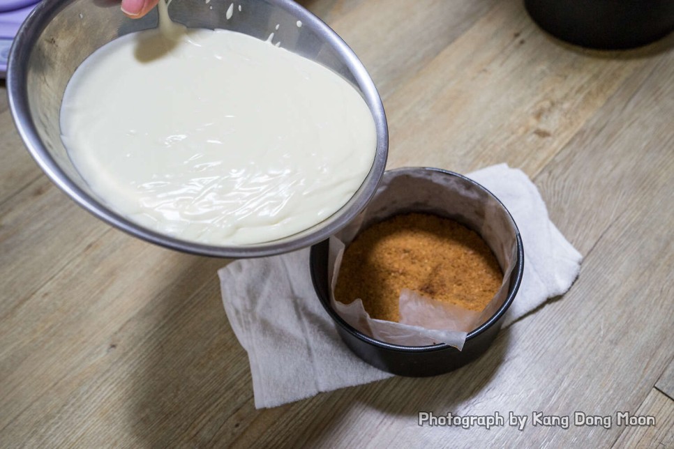 홈베이킹 오븐 없이 에어프라이어 베이킹 바스크 치즈케이크 만들기