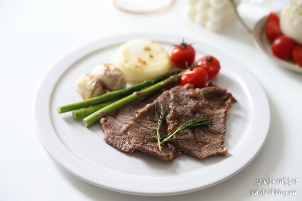 홍언니고기 소고기부채살 스테이크 맛있게 굽는법