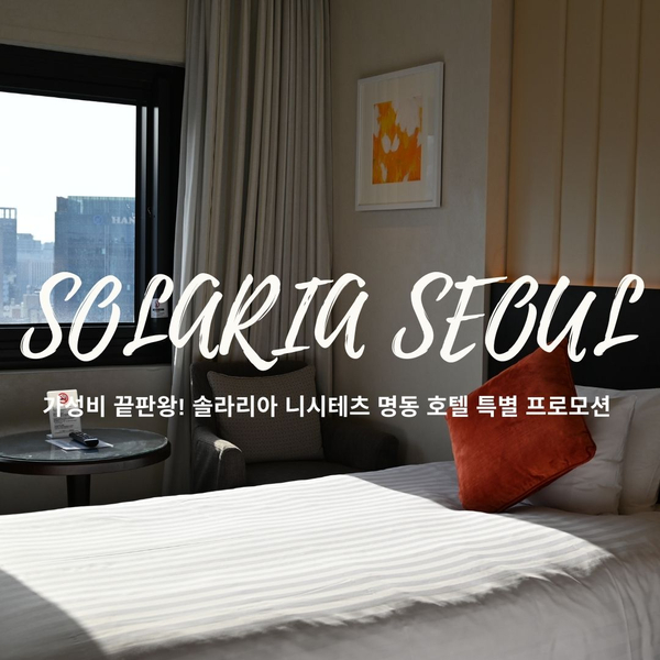 서울 호캉스 추천 명동 호텔 솔라리아 니시테츠 역대급 가성비