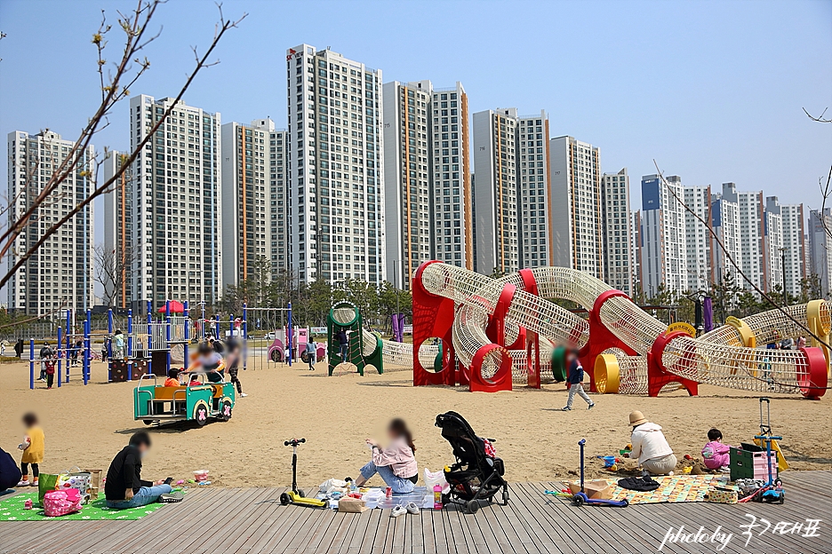 서울근교 갈만한곳 오이도 주말 나들이 시흥 배곧한울공원 놀이터