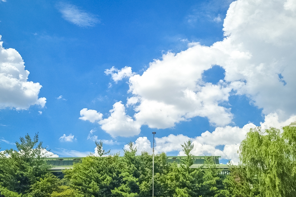갤럭시 S21 플러스 카메라 사진, 구름, 하늘 풍경