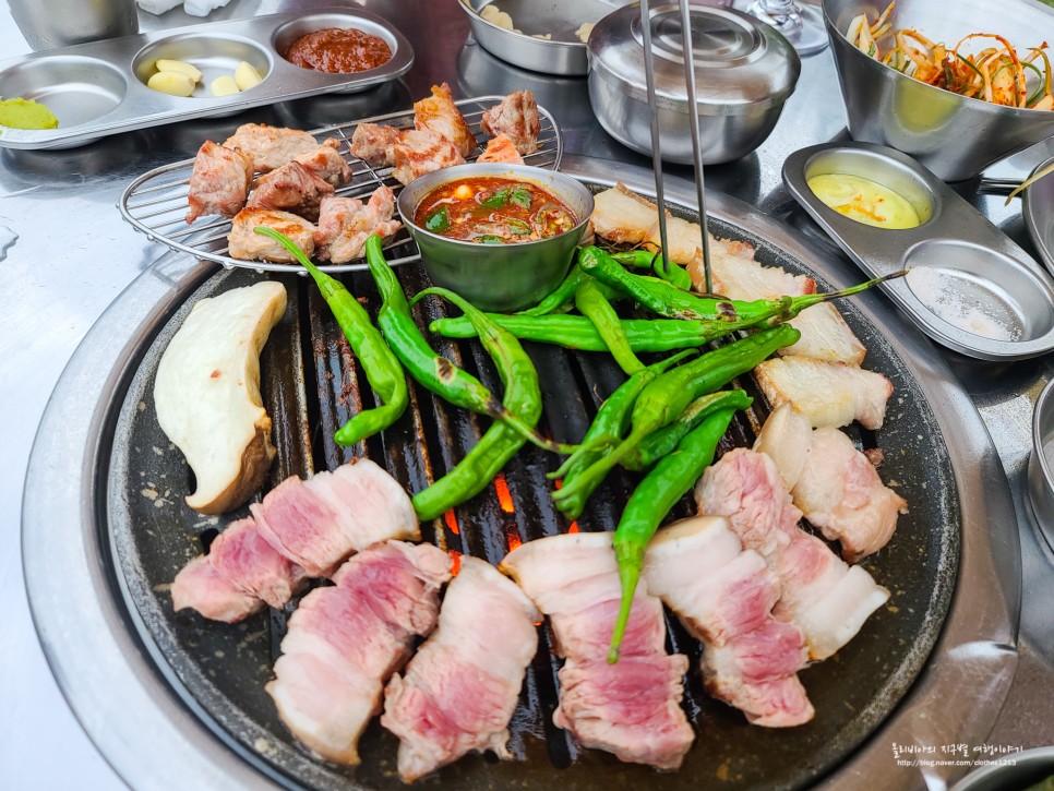 제주 야외 맛집 흑돼지 별돈별 정원본점 제주 서쪽여행