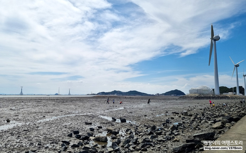 서울근교 안산 대부도 드라이브코스 갈만한곳, 대부광산 퇴적암층-탄도항 누에섬