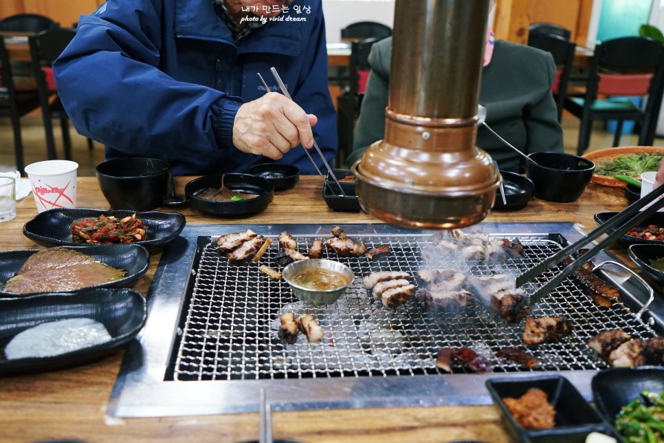 서울 강서 삼겹살 대머리장어 볏짚구이전문점 오겹살 맛있네
