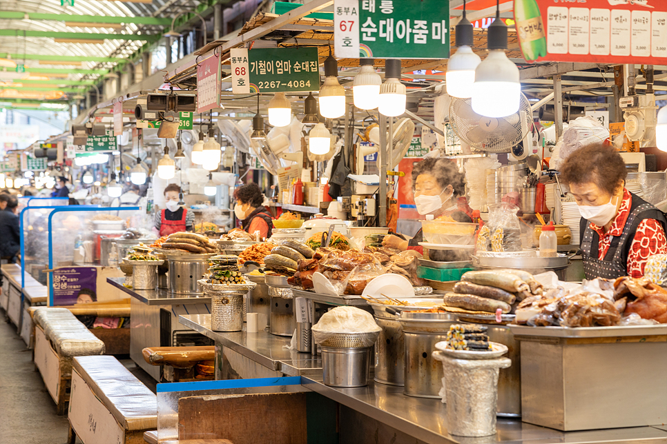 서울 광장시장 먹거리 투어하고 전통 시장가는날 이벤트 참여