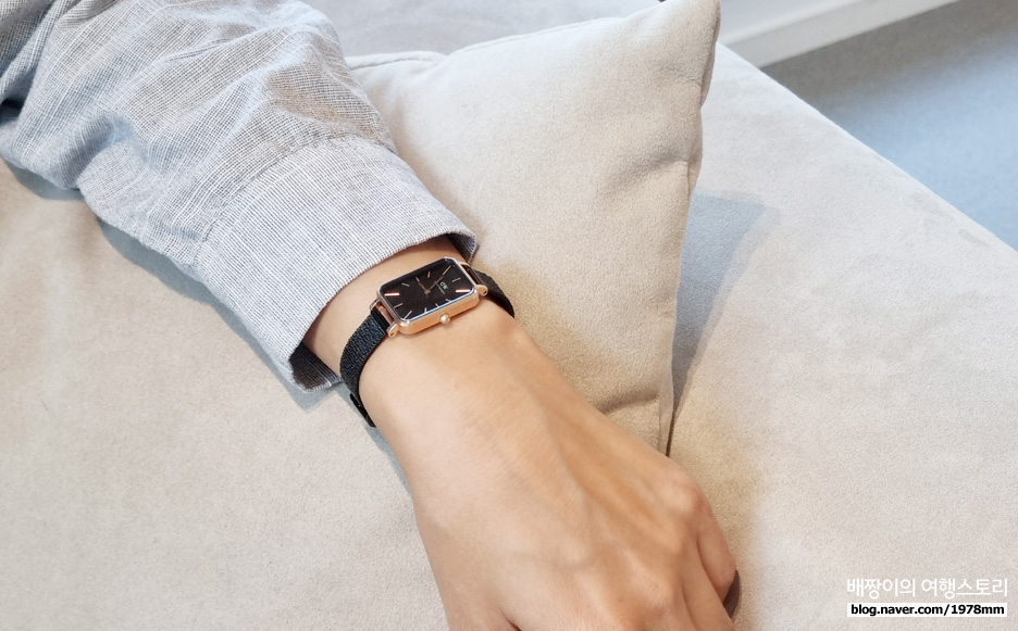 다니엘 웰링턴 여자 콰드로 시계 블랙프라이데이 최대 50% +할인코드