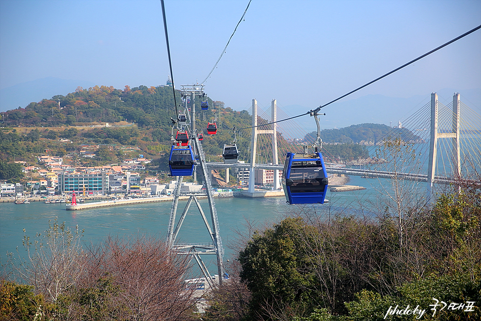 여수 해상케이블카 돌산탑승장 공원 여수 관광지 돌산대교