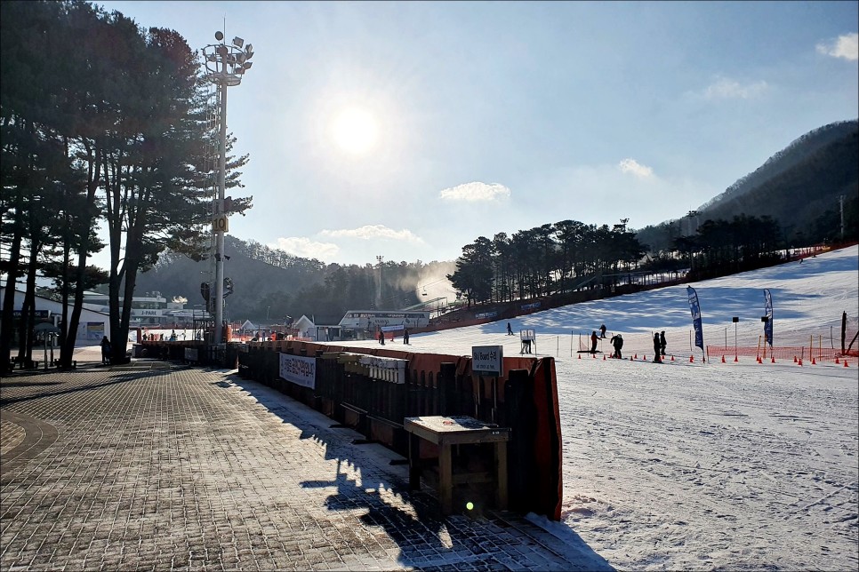 지산스키강습 초급자에게 적합한 지산스키장!