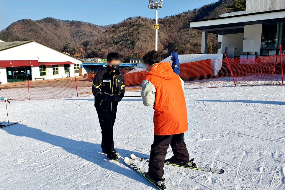 지산스키강습 초급자에게 적합한 지산스키장!