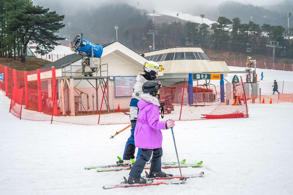 지산 스키강습 겨울 놀거리 찾는다면 지산 리조트 스키장