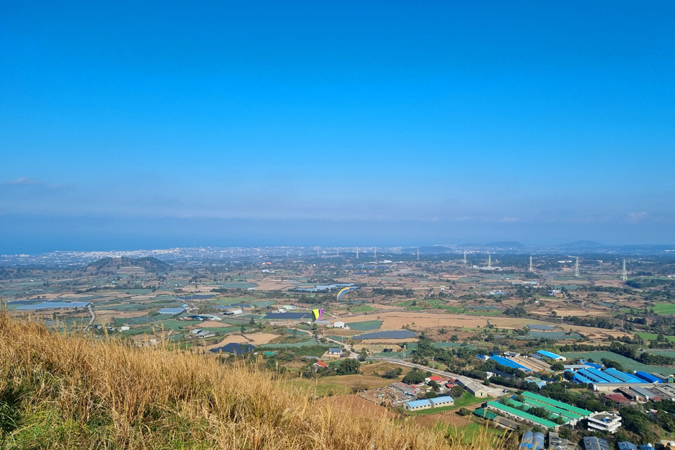 제주 금오름 짜릿한 패러글라이딩 체험 즐기는 제주도 오름 추천