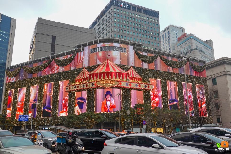 서울 나들이 신세계 본점 크리스마스 서울 밤데이트