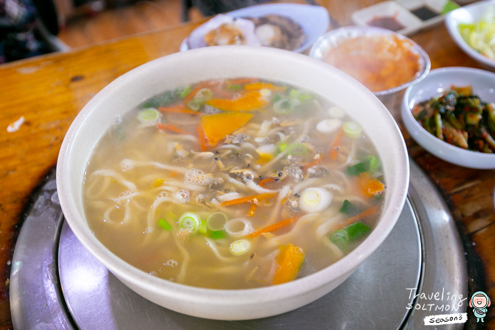 대부도 조개구이 칼국수 겨울에 더 맛나