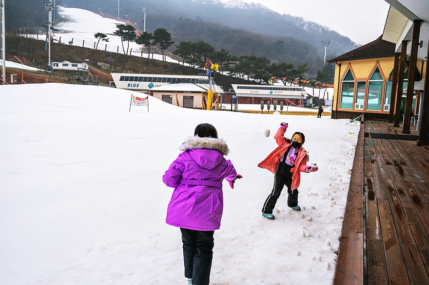 지산 스키강습 리조트까지 몰입하며 배웠다!