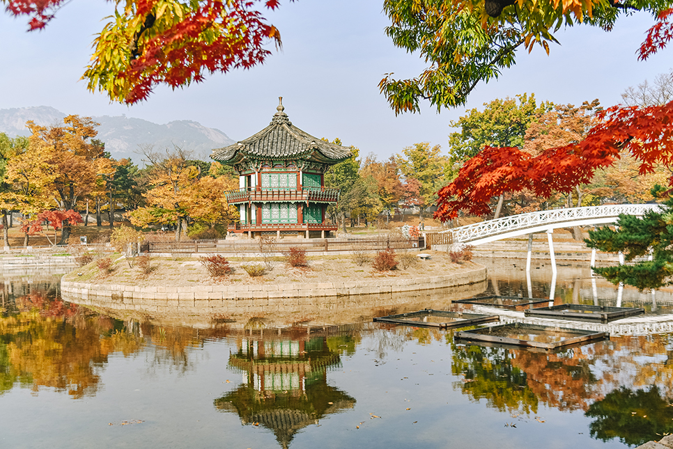 서울궁궐 경복궁 향원정, 지난 가을날의 풍경