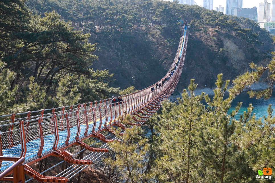 울산 관광지 명소 울산 대왕암공원 출렁다리 데이트코스