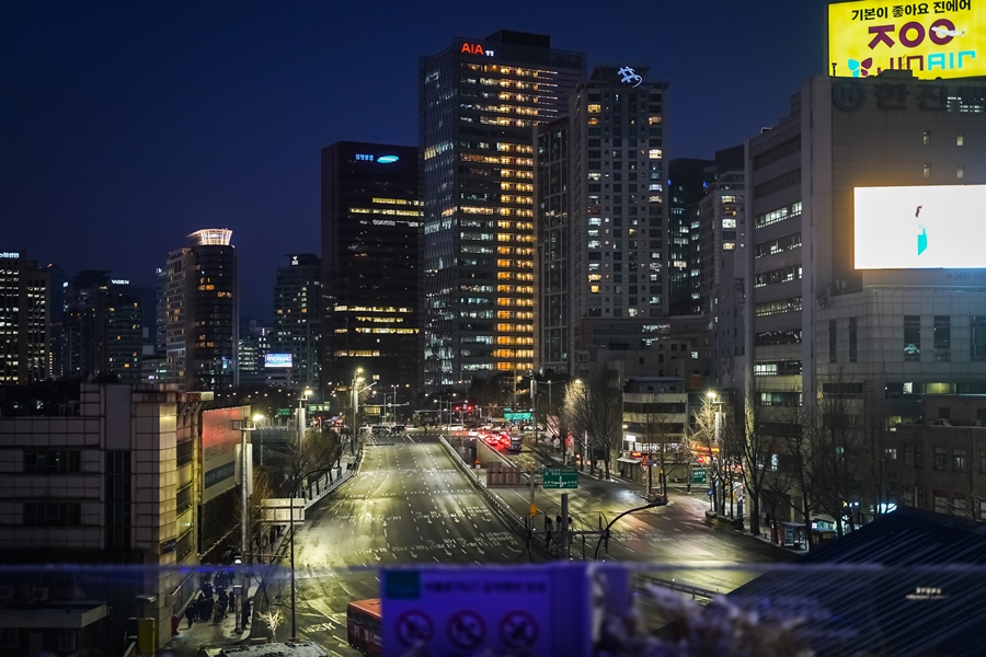 서울로7017 눈 오던 날 밤, a7m3 탐론2875 촬영