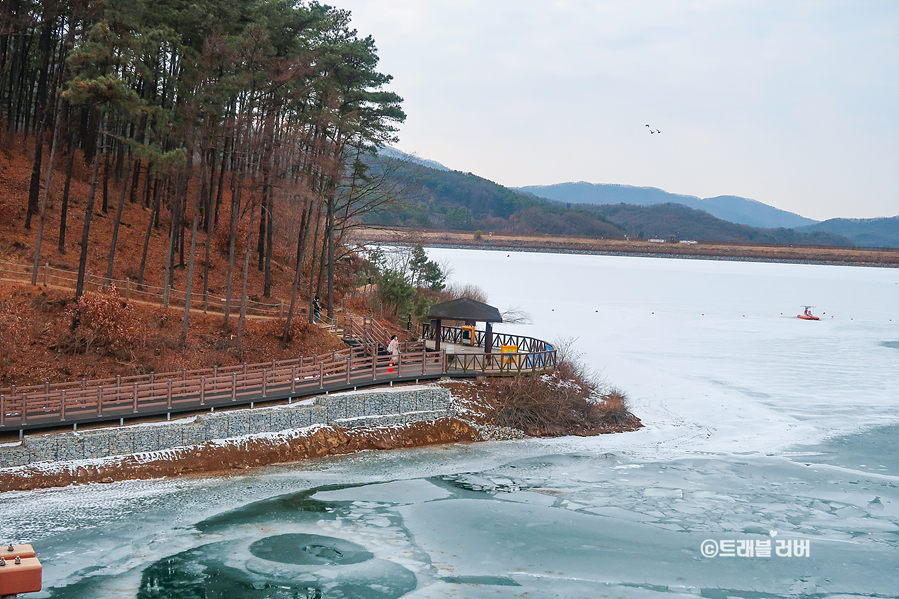 서울 근교 여행 파주 마장호수 출렁다리 겨울 풍경