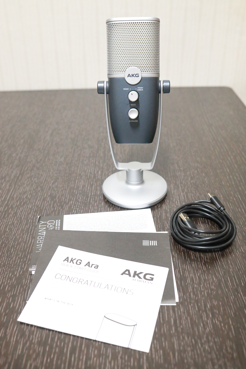 유튜브마이크 스트리밍마이크 AKG ARA 듀얼패턴마이크