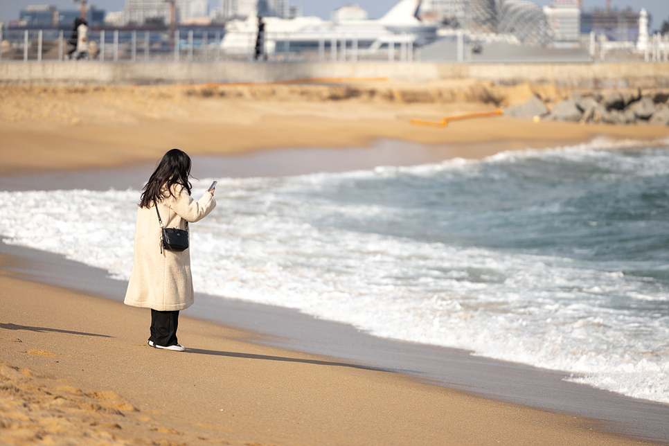 속초 해수욕장 오션뷰 카페 보사노바 속초 외옹치항 둘레길 바다향기로