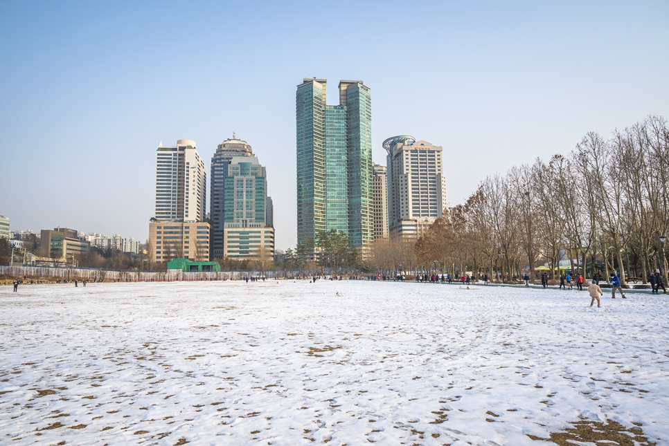 도림천, 보라매공원 눈 쌓인 풍경, 니콘 z5 촬영