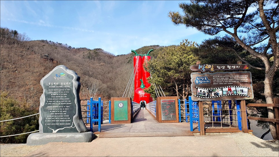 충남 가볼만한곳 청양 천장호출렁다리 드라이브코스 국내혼자여행!