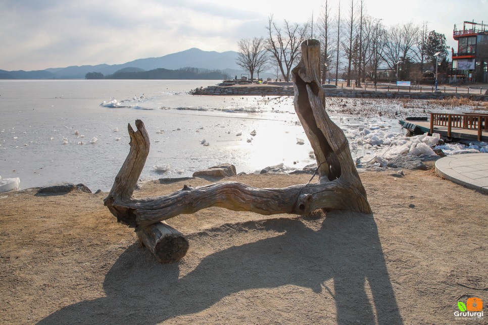 국내 당일치기 여행 경기도 양평 두물머리 연 핫도그