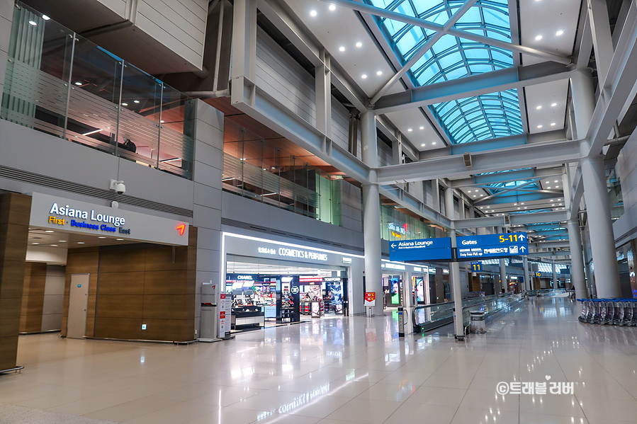 인천공항 제1여객터미널 스카이허브 라운지 해외출국전 이용후기