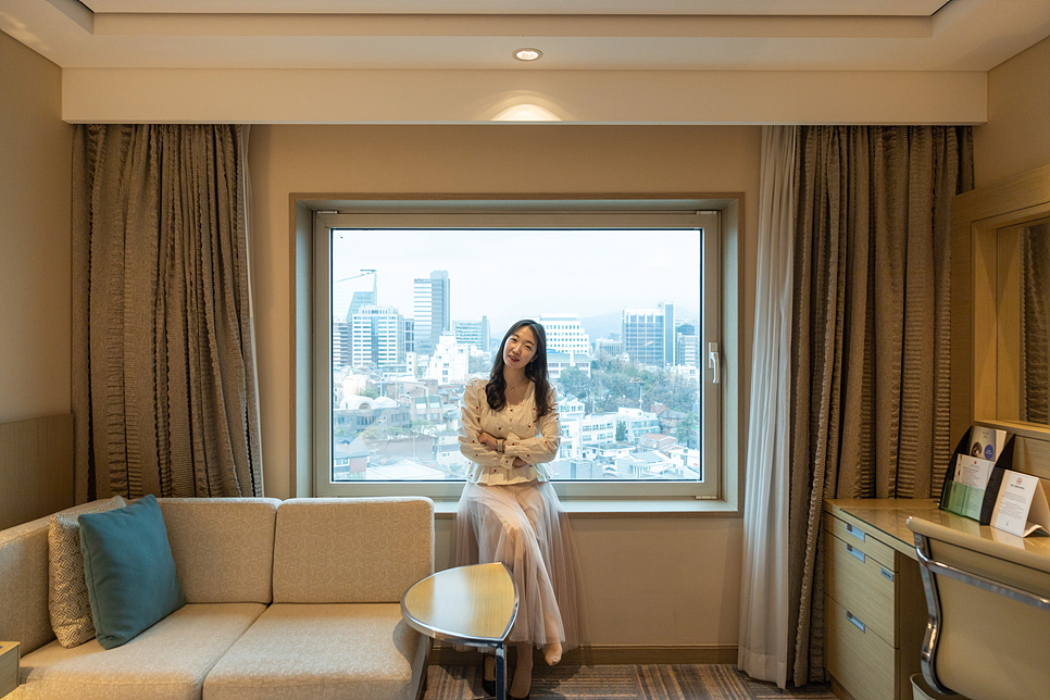 서울 강남 호텔 노보텔 앰배서더 강남 객실과 런치 코스