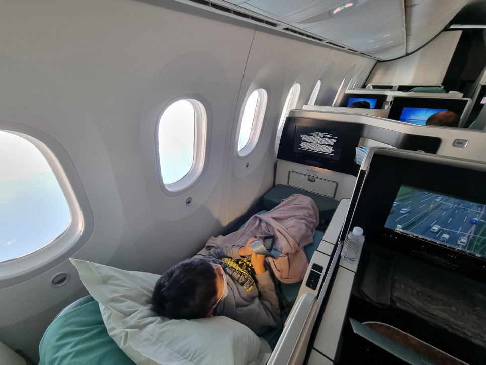 대한항공 프레스티지 스위트(비즈니스) 787-9 KE130 뉴질랜드 오클랜드 - 인천 탑승기