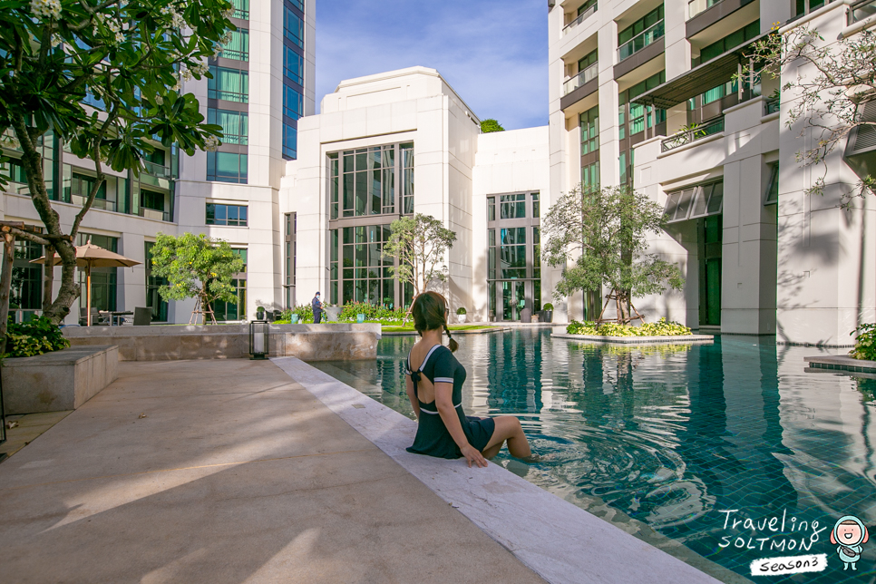방콕 호텔 5성급 수영장 예쁜 시암켐핀스키 SHA++ 격리 숙소