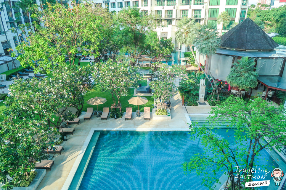 방콕 호텔 5성급 수영장 예쁜 시암켐핀스키 SHA++ 격리 숙소