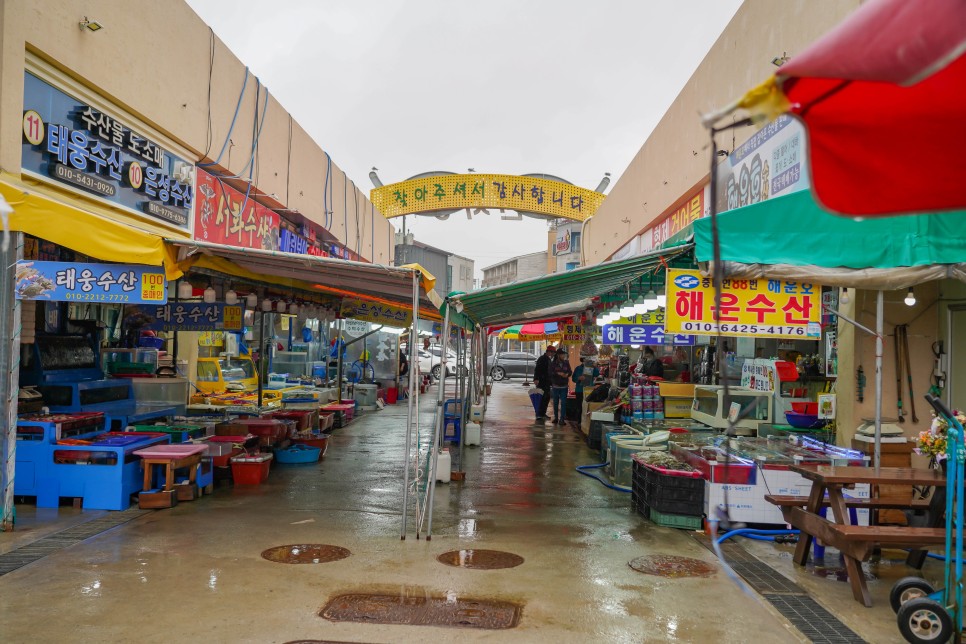 태안 안면도 백사장항 어촌계 수산시장 건어물 추천!