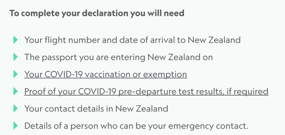뉴질랜드 여행 5월 1일 한국 일반 여행자 입국 가능 신고서 작성 필수