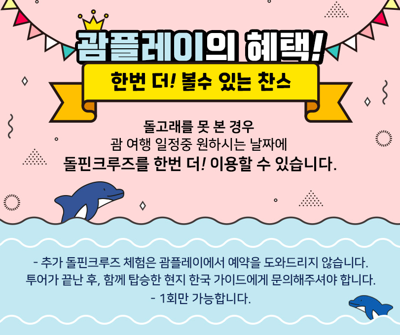 괌 돌핀크루즈 스노클링 배낚시 괌 자유여행 강추 액티비티