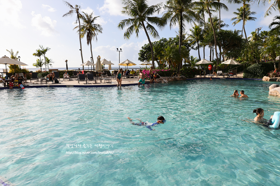 괌여행! 괌 하얏트 리젠시 최대규모 수영장 조식 2박후기