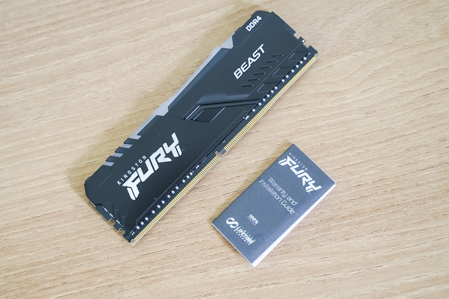 컴퓨터램 RAM 추천, 킹스톤 FURY DDR4-3200 CL16 Beast RGB 아우라싱크 지원