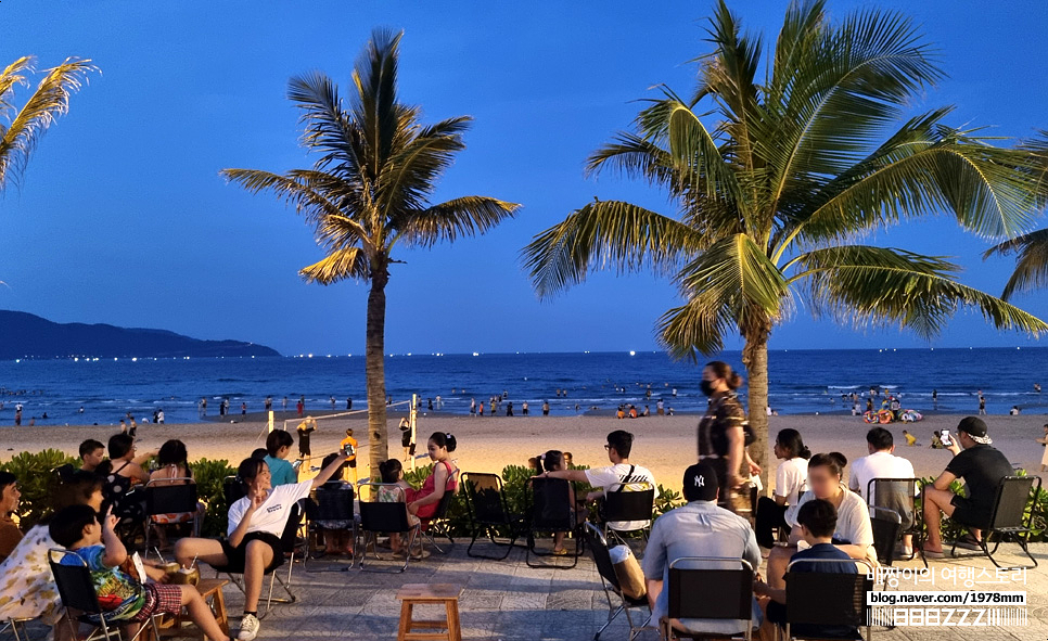 베트남다낭자유여행, 미케해변 핫플 미안비치 썬베드 푸드트럭 요금 위치 정보