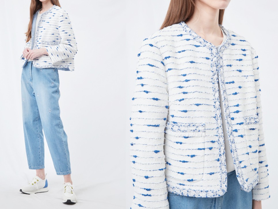 우리들의 블루스 신민아 패션 트위드 자켓