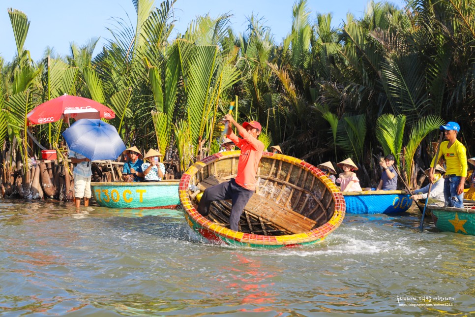 베트남 다낭 호이안 자유여행 에코투어 올드타운부터 코코넛배까지