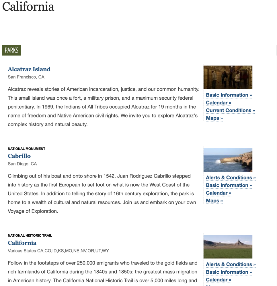 미국 여행 국립공원 지도와 홈페이지 입장료는 애뉴얼패스!
