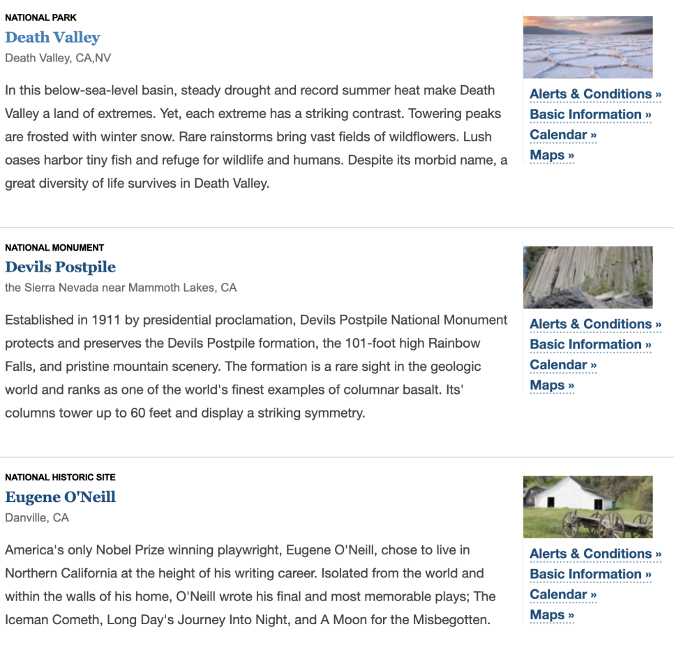미국 여행 국립공원 지도와 홈페이지 입장료는 애뉴얼패스!