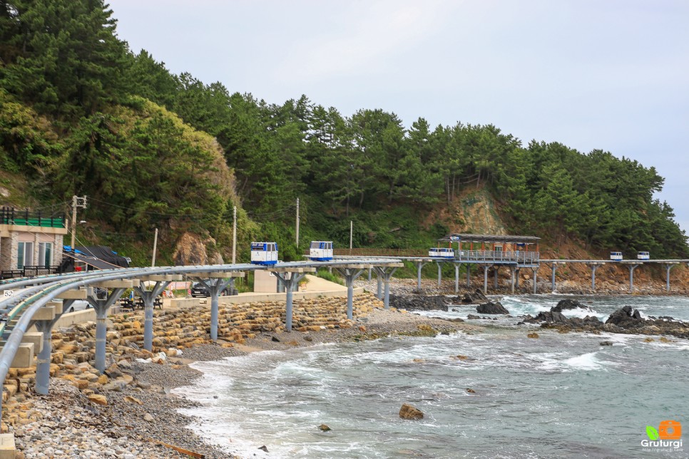 울진 하트해변 울진 모노레일 죽변해안스카이레일 국내 바다 여행