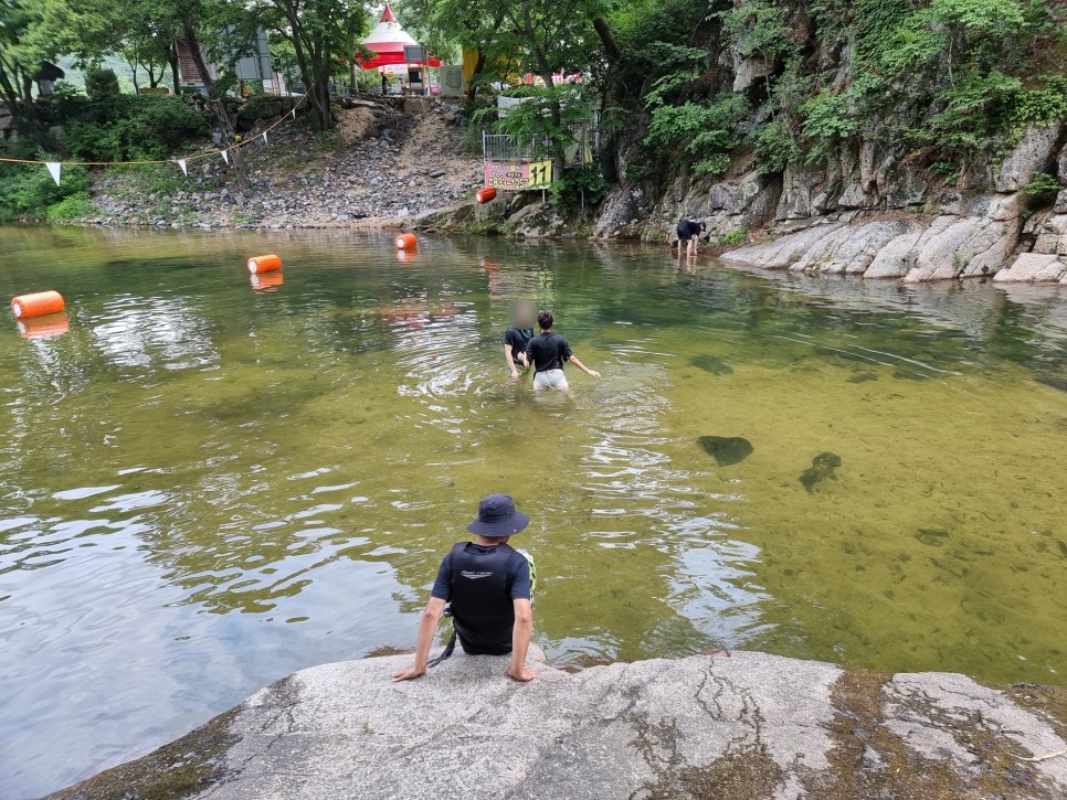 괴산 계곡 추천 사담계곡 당일치기 물놀이 포인트 2곳